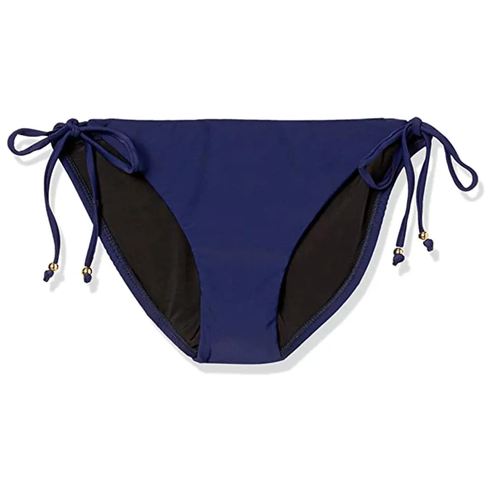 Shoshanna Navy, -P Beading Size Women’s Bikini String Bottom, Bahamas Clean