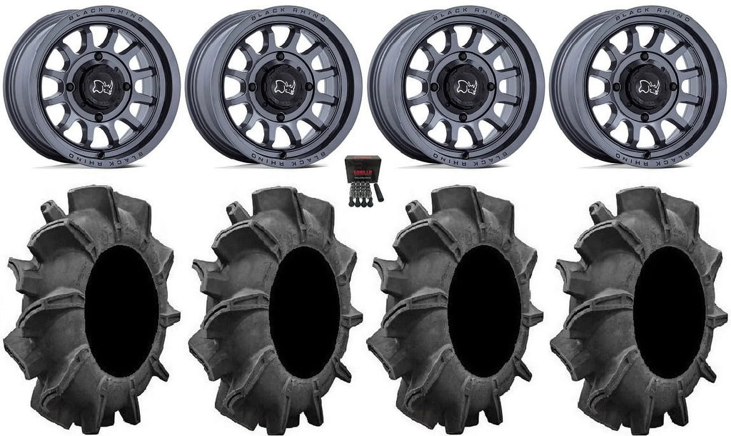 Sportsman Gm Rhino Assassinator Wheels Tires Rapid 14" 34" Ranger Black