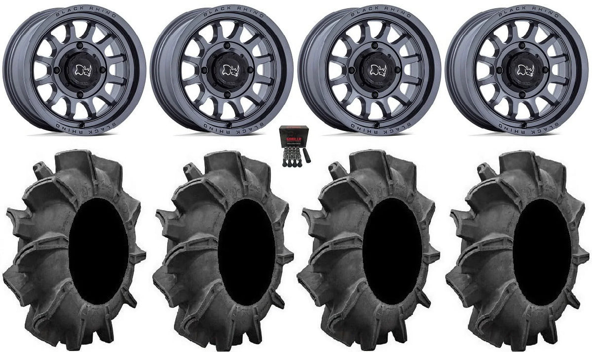 Sportsman Gm Rhino Assassinator Wheels Tires Rapid 14" 34" Ranger Black