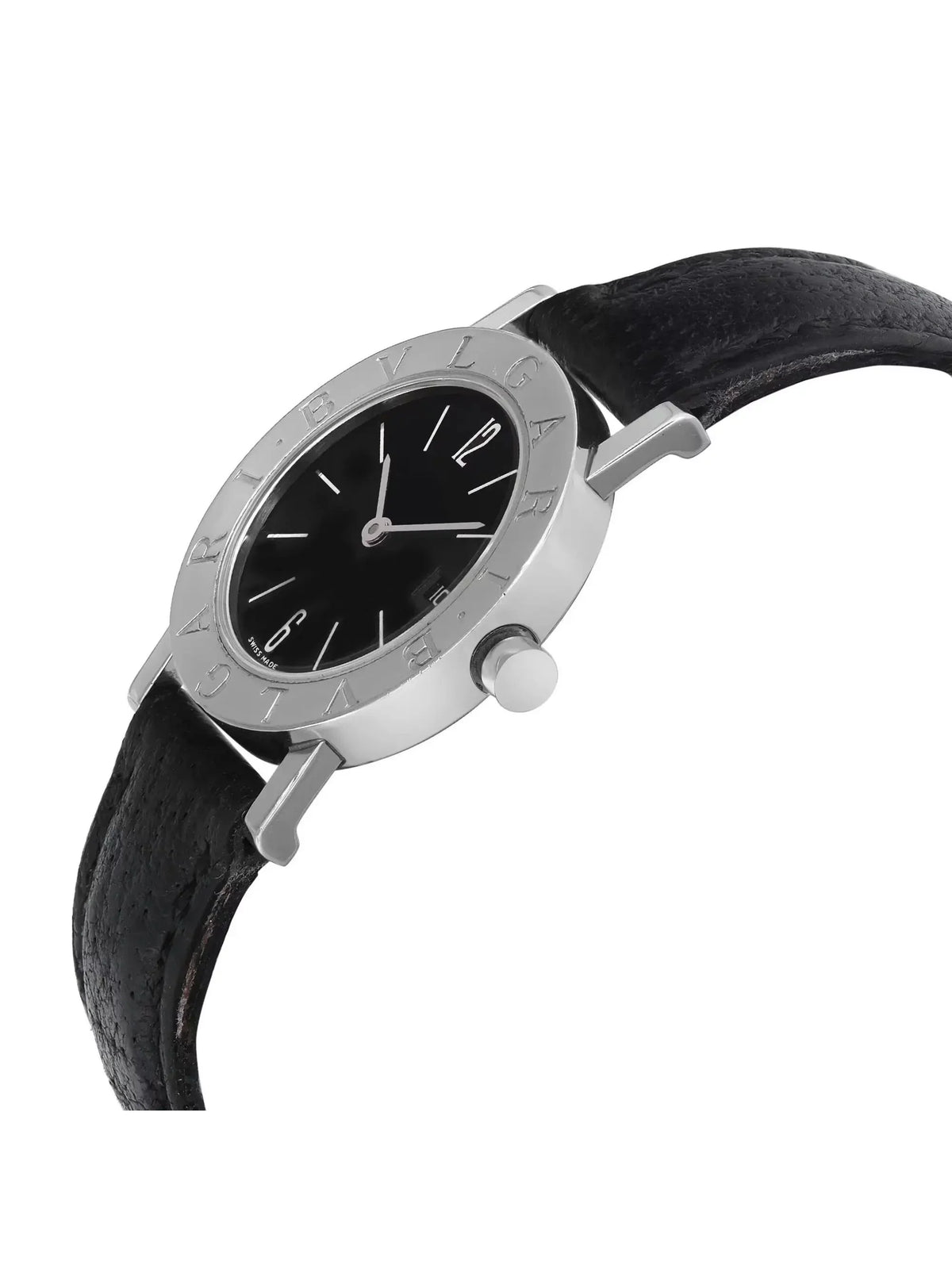 Ladies Bvlgari Watch 26mm Dial 26 Quartz Bvlgari Steel Black