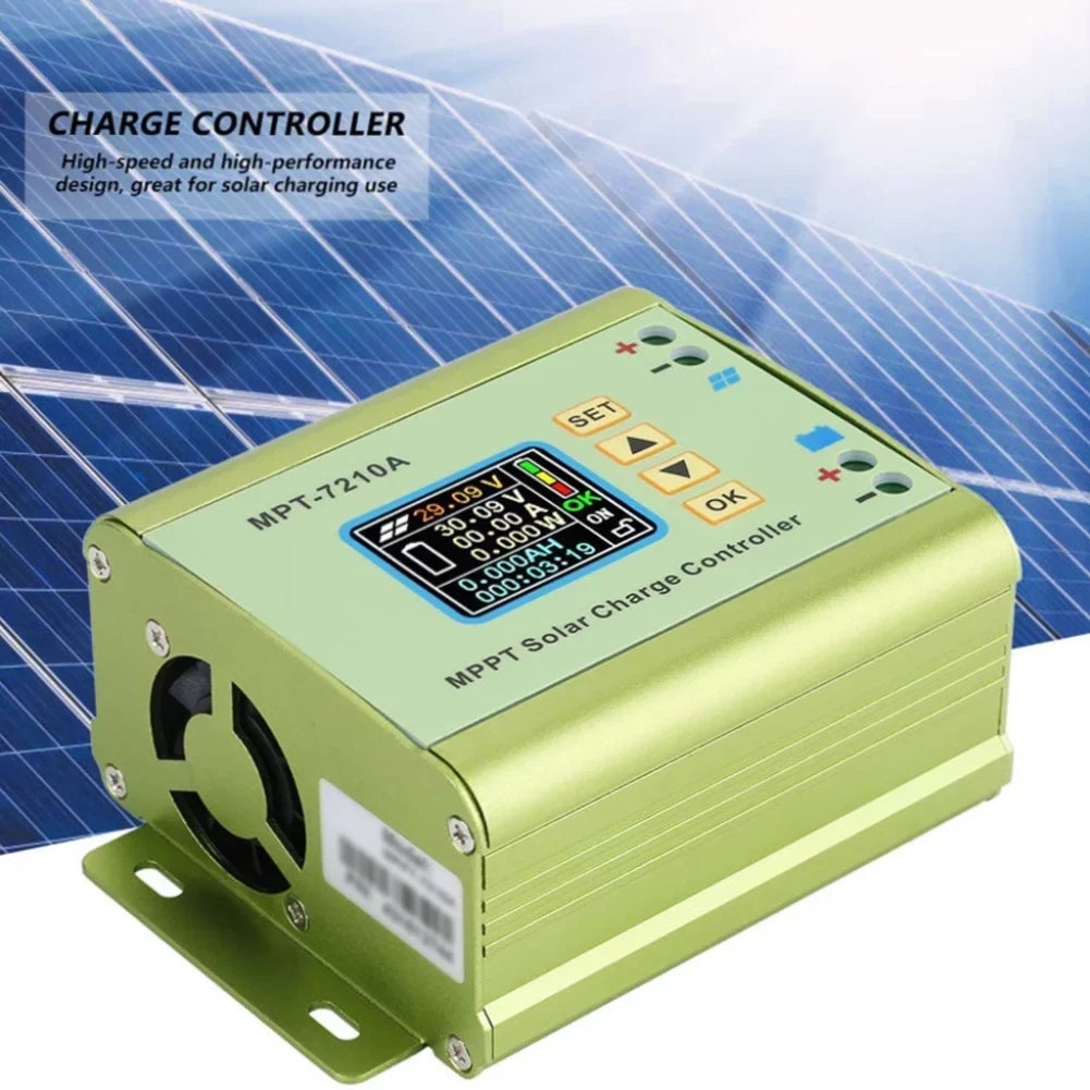 Control Controller, Boost Mppt V Solar Module to 24 Voltmeter Numerical Charger V 72 Battery Ammeter