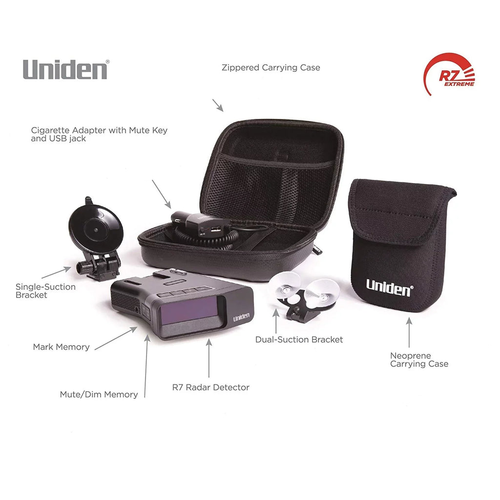 With Direction R7 Detector Threat Extreme And Uniden Laser/Radar Long-range
