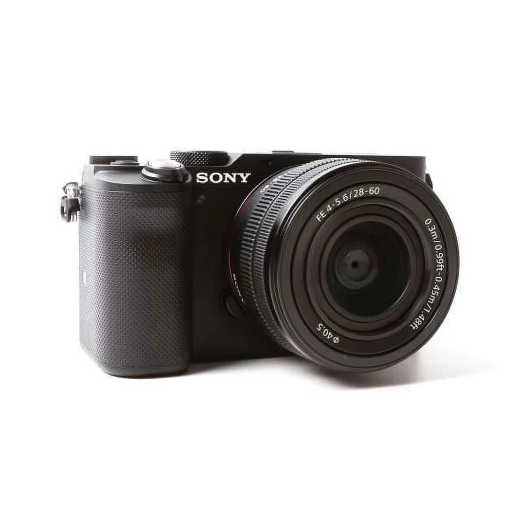 (Black) + with 28-60mm Bundle Alpha Lens Sony Camera + Flash 64GB Mirrorless a7C