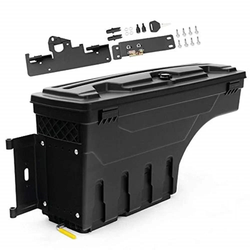 Tacoma Bed Side Truck Fit for Box Black Toyota 2005-2020 Toolbox Left Driver Storage PIT66