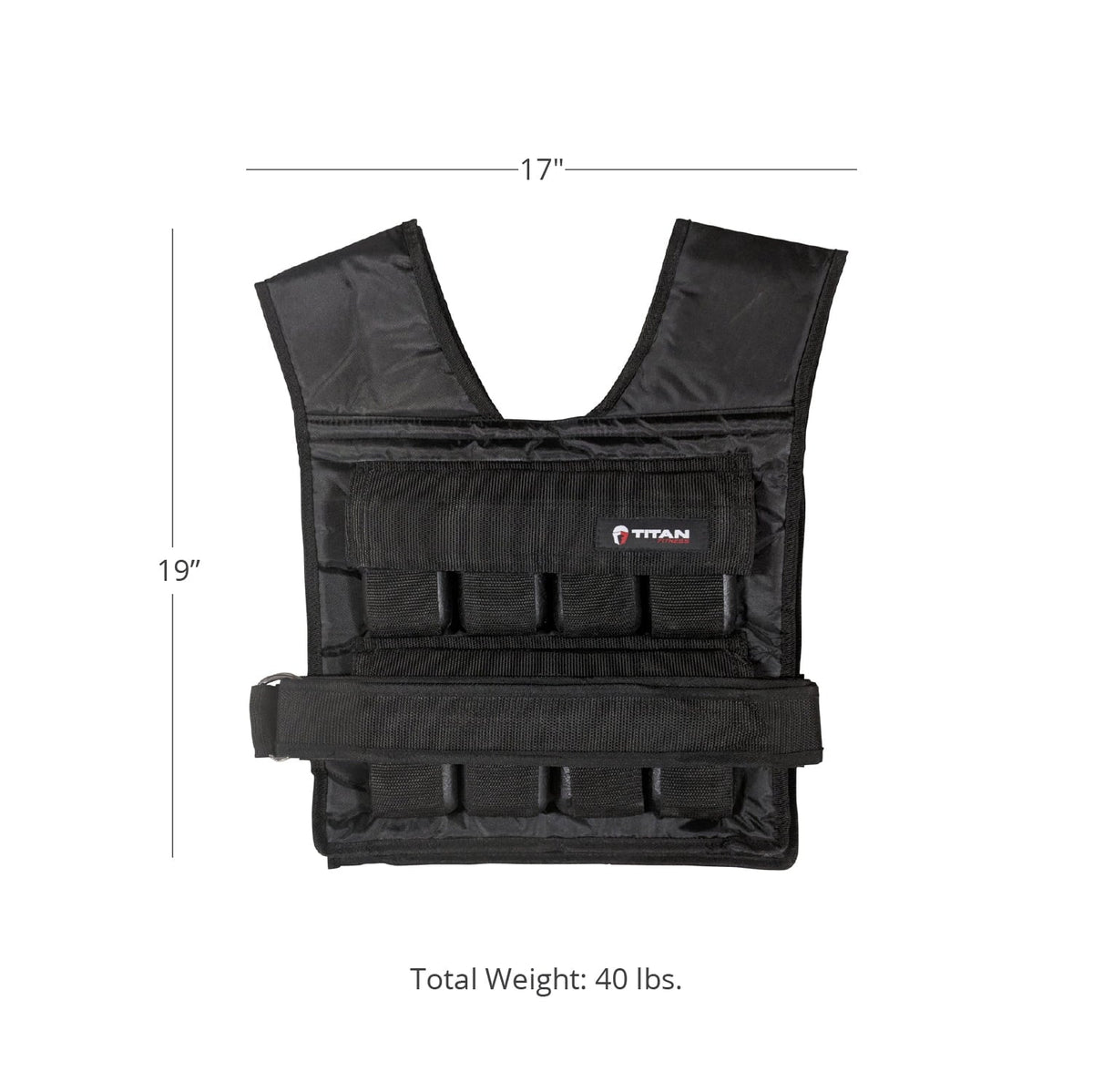 Vest Titan lb. 40 Adjustable Fitness Weighted
