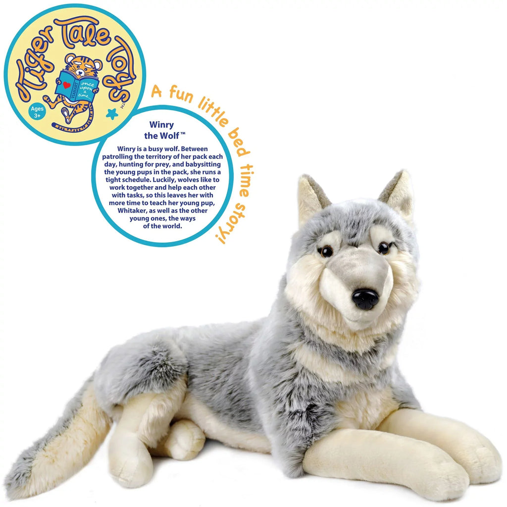 Stuffed Dog by Tiger Winry Plush Including Measurement) - Toys Tale Wolf (Not Animal - The Tail Inch 27