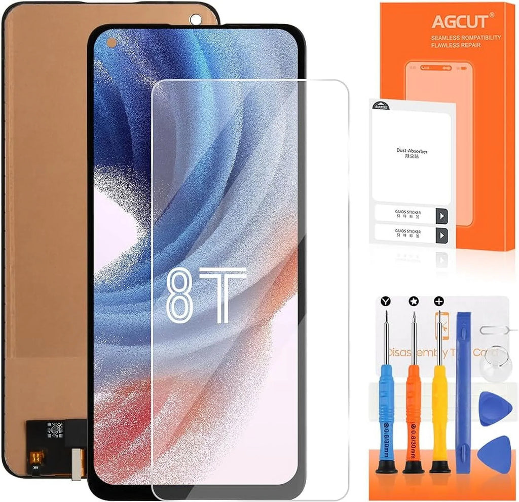 8T+ Oneplus for 8T Touch Repair KB2005 KB2003 Part Fingerprint) KB2000 Replacement Screen 5G Digitizer (Support KB2001 Display Assembly Screen
