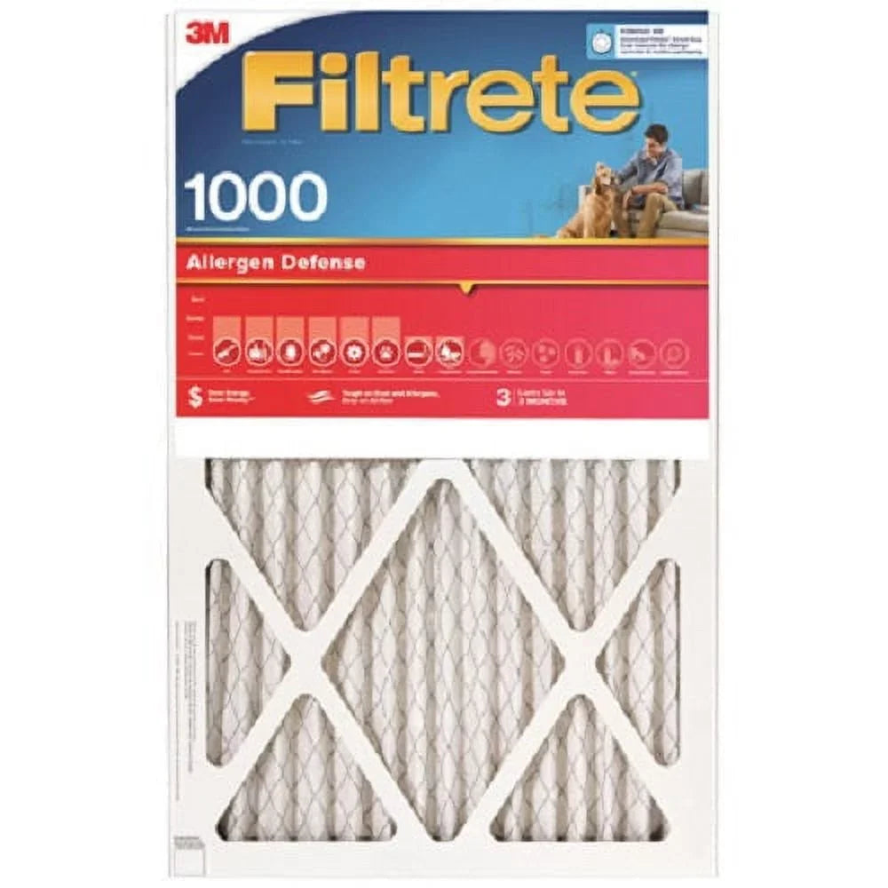 3M 1" Pleated Air Disposable 9819-4 Quantity x Filtrete 12" Month x 4 Red of - 1000 3 Filter 20"