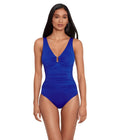 Ralph Beach 12 One-Piece Front Lauren Club Ring Underwire Royal Solids