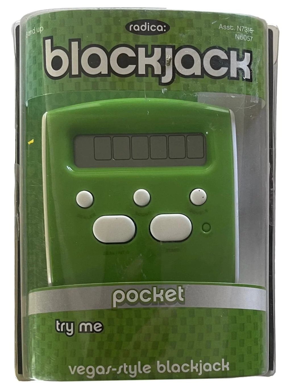 Handheld Radica Jack Black Game Pocket Blackjack Electronic Sized