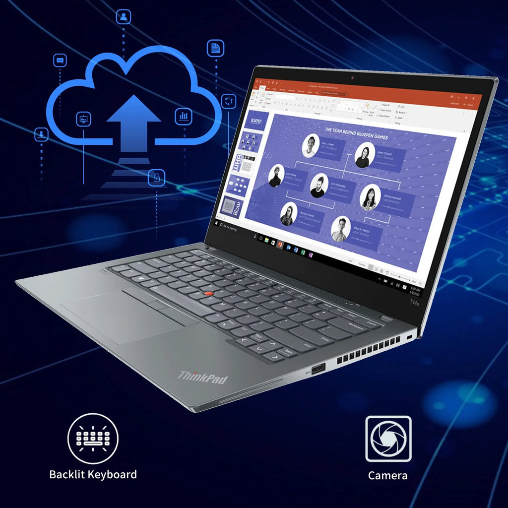10 i7-1165G7, Gray, Hotface WiFi Touchscreen Win Gen , ThinkPad Keyboard, T14s , 11th Card Backlit 14" 512GB 32GB PCIe Lenovo Laptop, 2 Gen 6, , Storm Intel 16GB Pro,