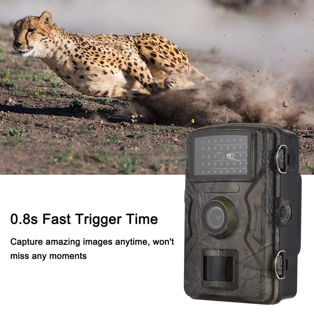 IP66 1080P Activated Camera Inch Time Eccomum Screen Camera Infrared Camera with Tracking Trigger Supports Trail Motion Night Color Moistureproof 2.0 16MP 0.8s Wildlife Vision