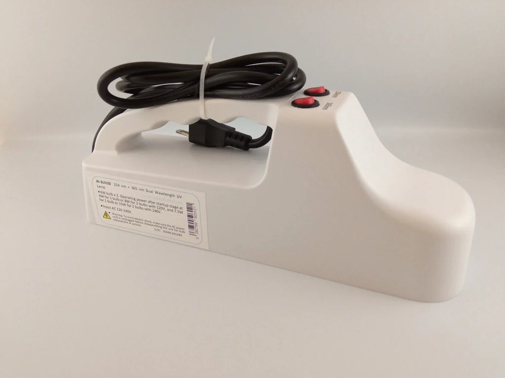 '+ 254nm -3UV20 Rocks Mineral 365nm 120-240V Powered and x2 w/ 6W Filter Lab Instruments for + Lamp AAdvance vis. Light