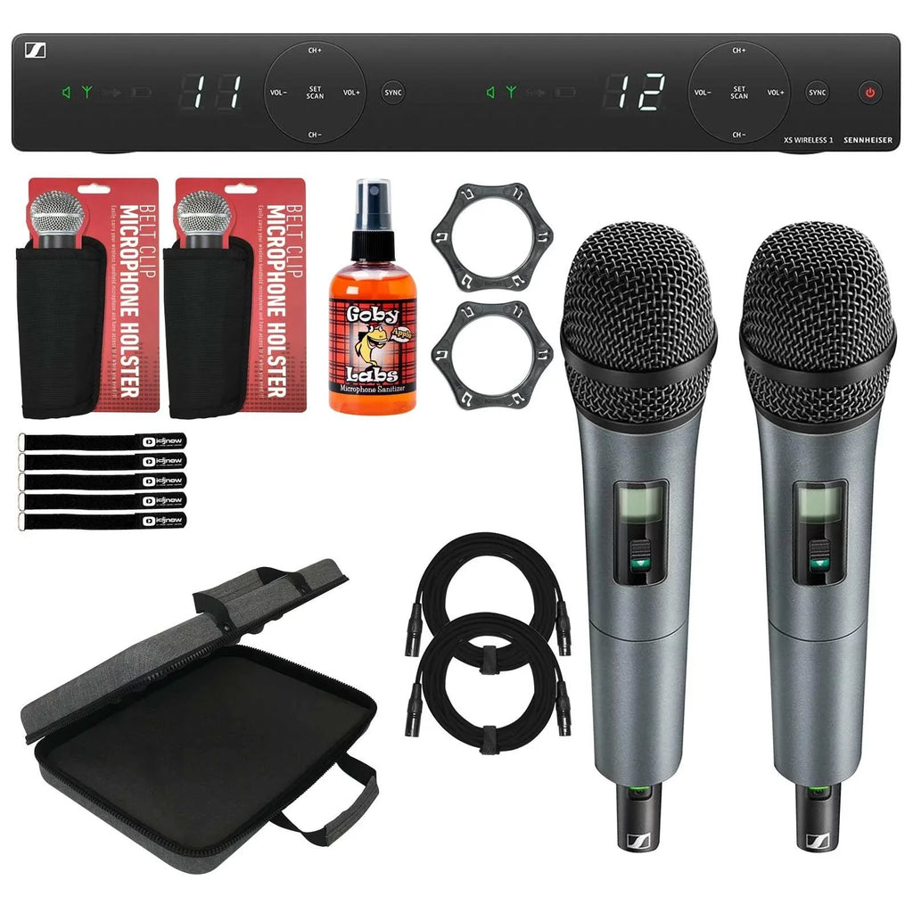 2-Channel & with Case Sanitizer Wireless Sennheiser Carry Microphone -A 1-835 Package Spray System