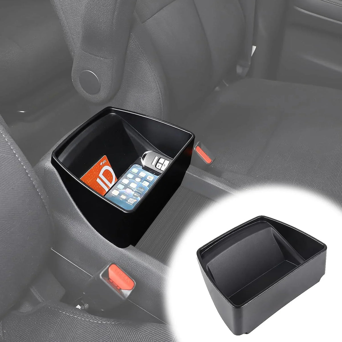 Control 2019-2023 Honda Material Secondary Central 2020-2023/ Center Box Pilot Storage Console for Armrest Organizer 2016-2022/ Tray Accessories, Passport Ridgeline Black