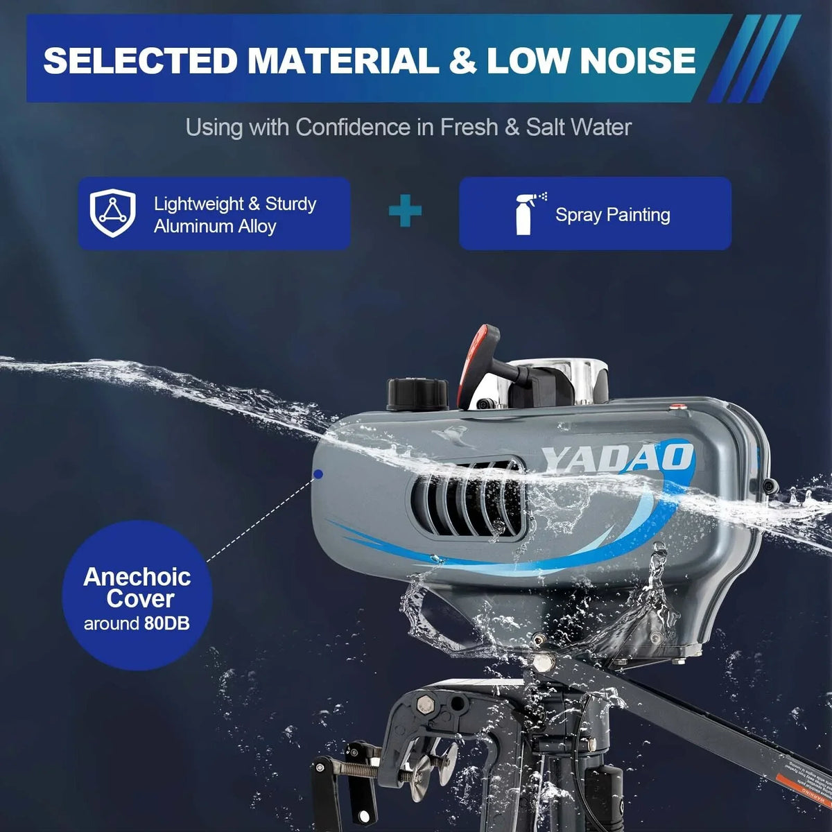 Duty Engine 3.5HP Engine Vessel Heavy Motor System Outboard Stroke Cooling Moisture 2