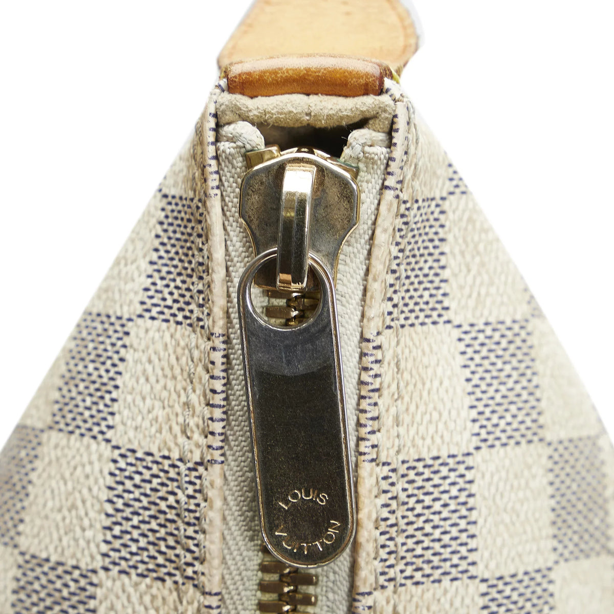Bag Unisex Vuitton (Good) Azur Tote Louis White Pre-Owned Damier Canvas Authenticated Saleya