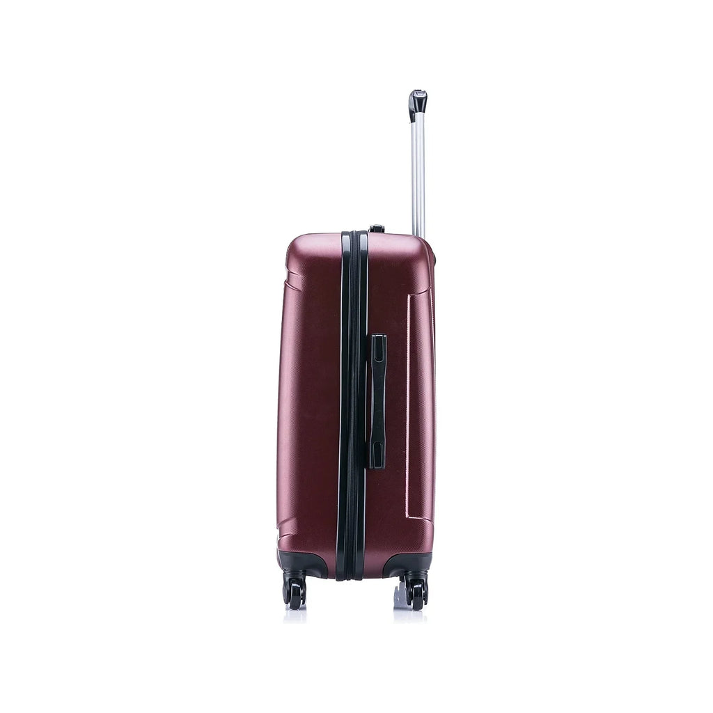 Spinner InUSA Wine Plastic 4-Wheel Luggage Pilot Large (IUPIL00L-)