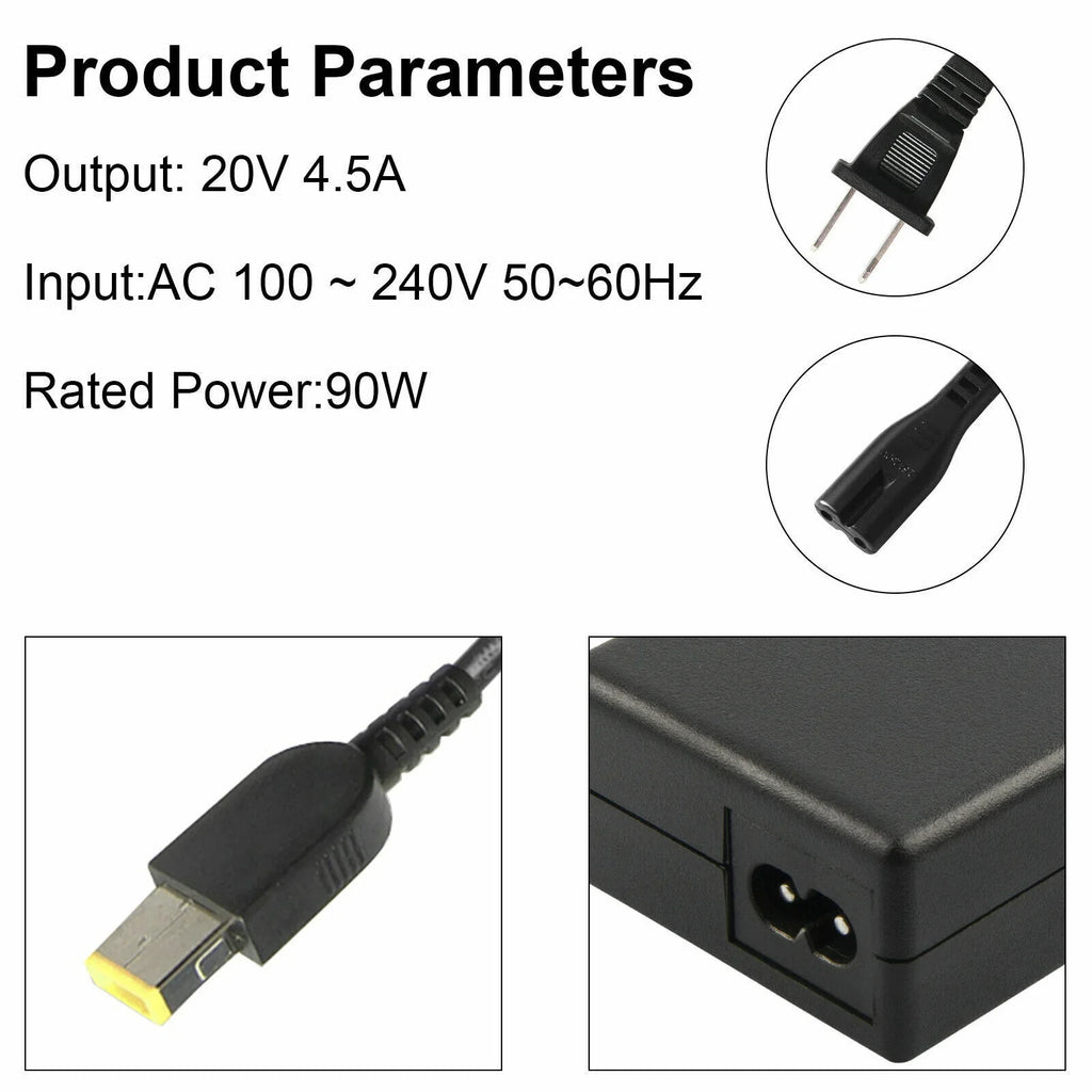 of 20V Adapter 4.5A 0B46994 5PCS Thinkpad Supply Power 90W Lenovo Charger For