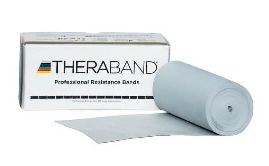 Professional Yard 6 Roll Silver Bands, Resistance Theraband Latex Resistance Level: