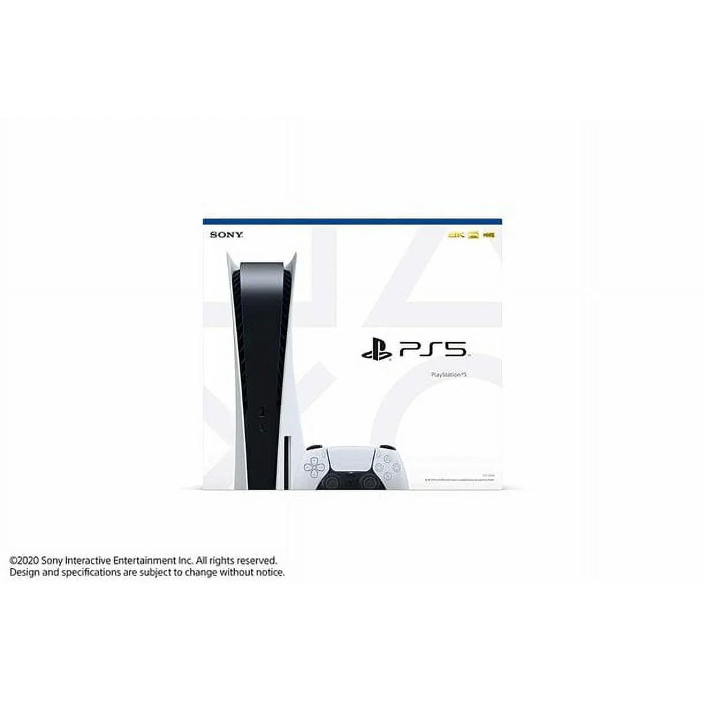 Sony and with Restored Black Version Playstation White CFI1015A Wireless Controller, 5 Disc Extra (Refurbished) DualSense
