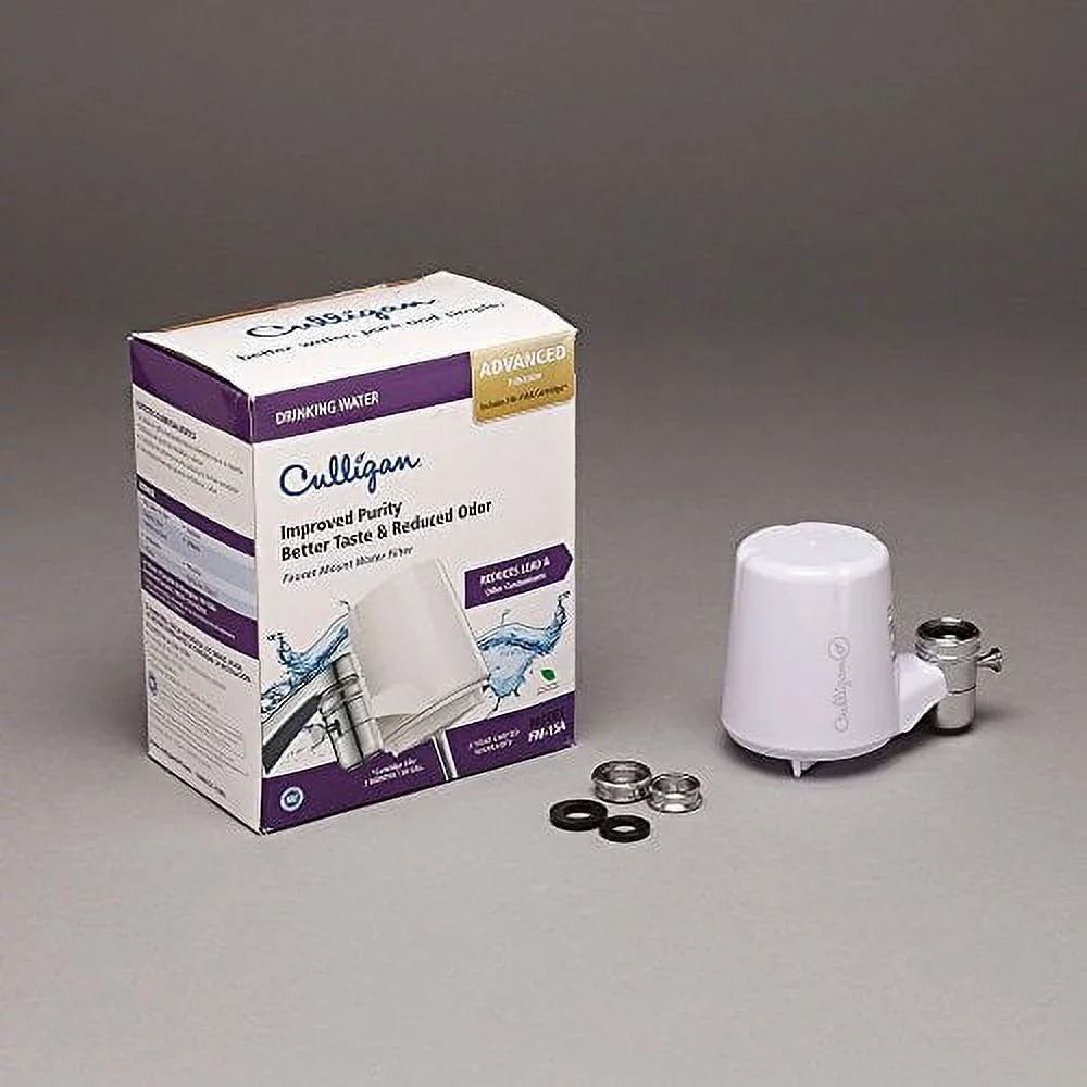 Filtration, Faucet Advanced with -15A Culligan Filter Mount Moisture Finish White