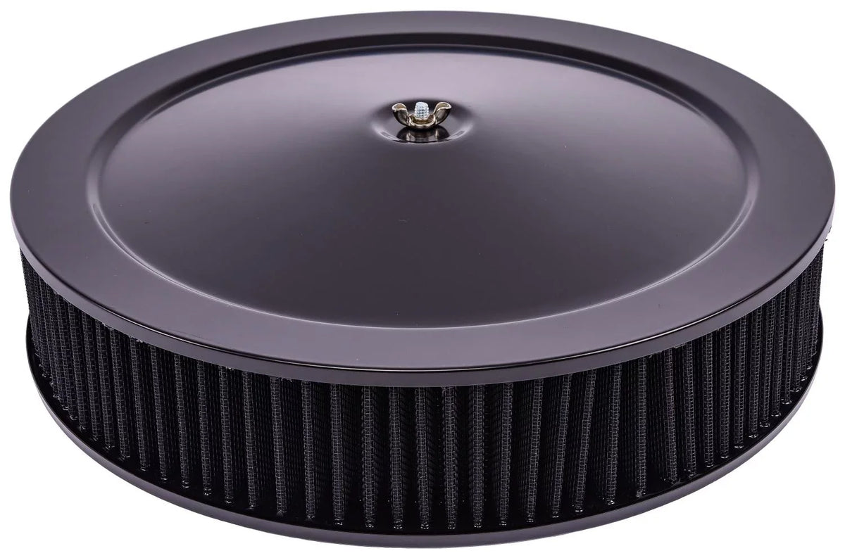 in. 14 Air Assembly Coated 3 H 500064 D F Powder Cleaner Filter in. Black x
