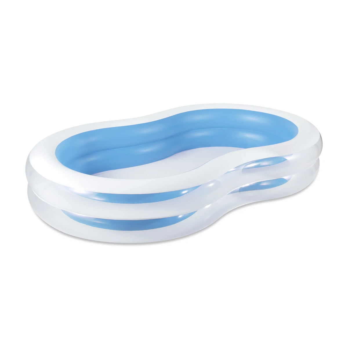 Lagoon Inflatable Unisex Pool, Play 3+, Ages Family Sidewalls, Transparent Day 8-shaped,