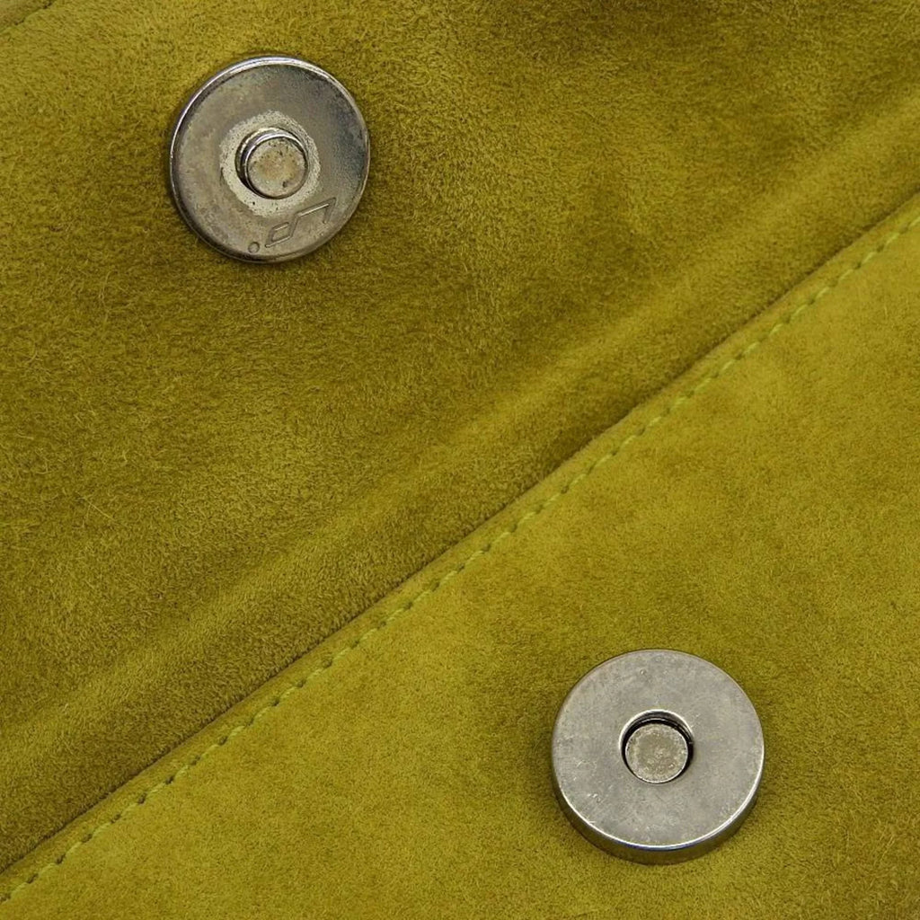 Salvatore BC217651 Ferragamo Bag Shoulder (Good) One Pre-Owned Gancini Green Suede