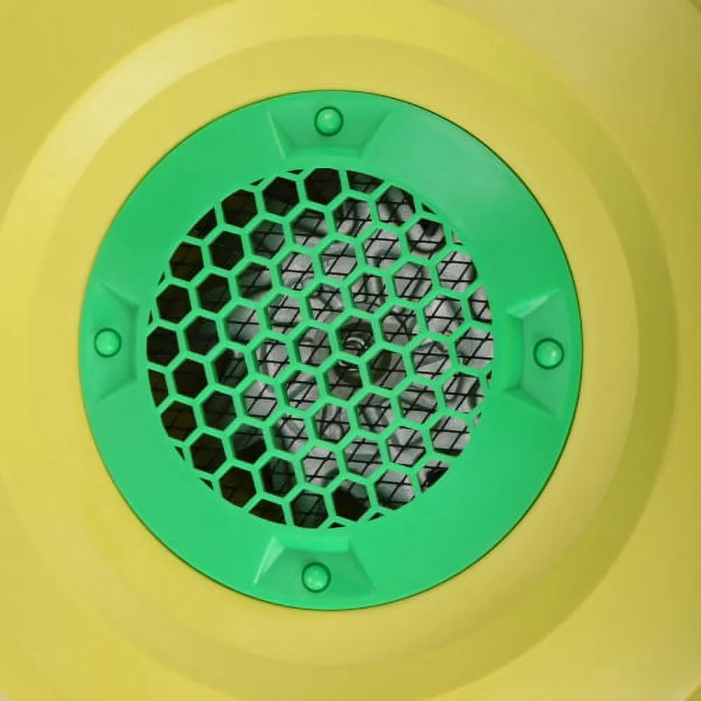 Moisture Yellow Castle, Portable Bounce W Inflatable Slides, Blower, Air for Pump Green and 680 - Safe, Fan