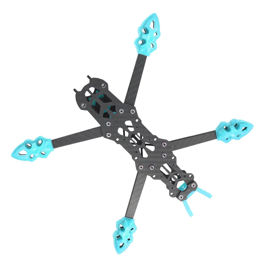 Fiber Racing Blue Quadcopter Buumin 225mm for Drone Drone Frame Carbon Frame Accessories Wheelbase Professional