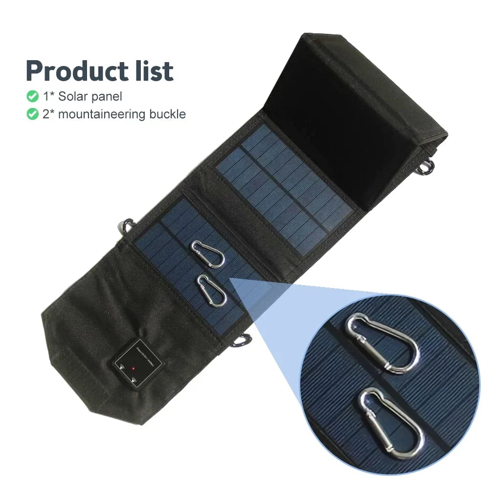 Recharger for 12W , Panel Travel Camping Foldable Solar Dual