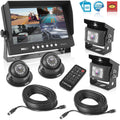 Car PLCMTRDVR47 Recorder, Rearview - w/ Up 9 Vision, Backup Pyle Night View - Mount Universal Kit Parking Back Monitor, System Reverse Rear Vehicle Dual Video Tilt-Adjustable, Truck Camera