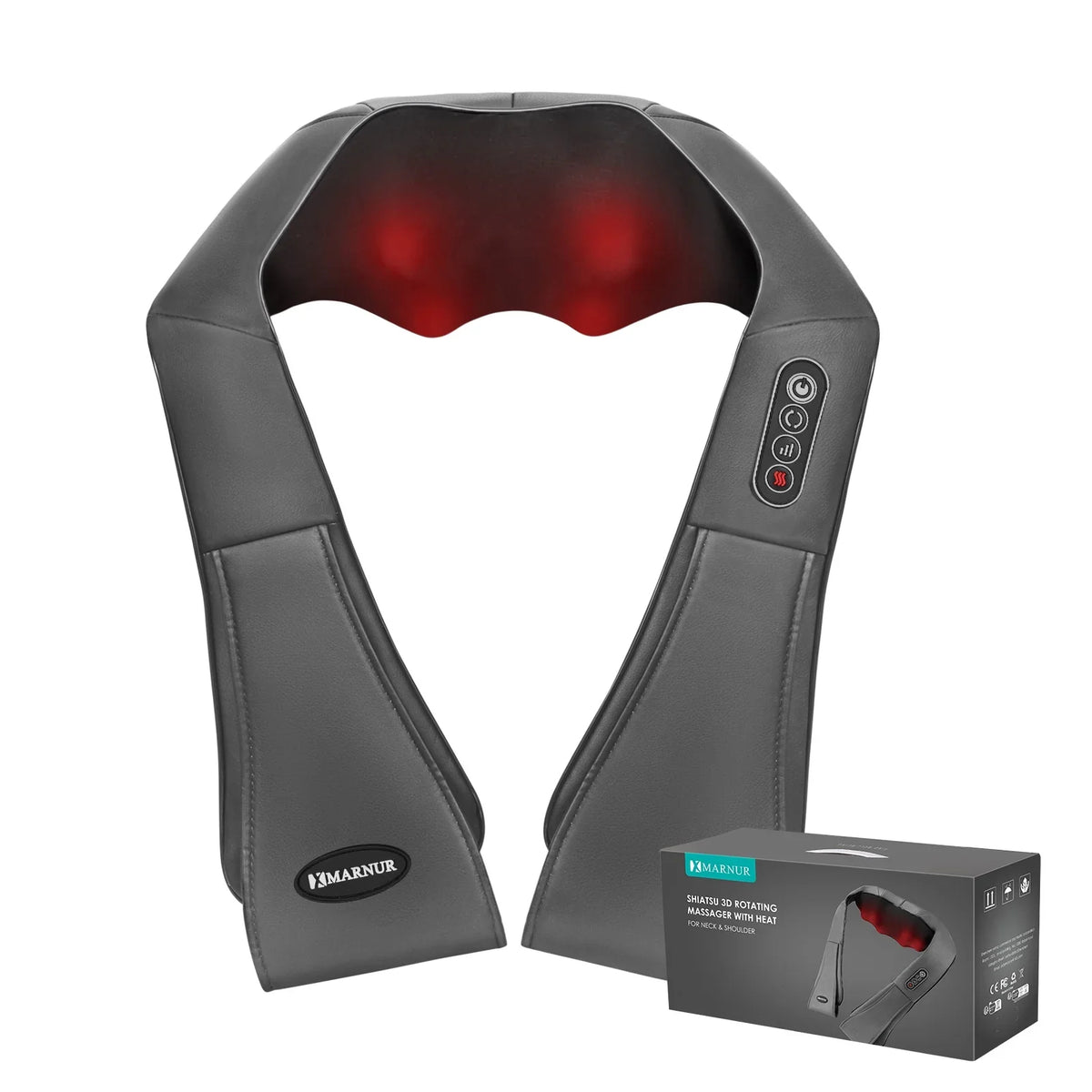 Full-body, Neck with Kneading Gray Deep Massager, for Heat Shoulder Massager and