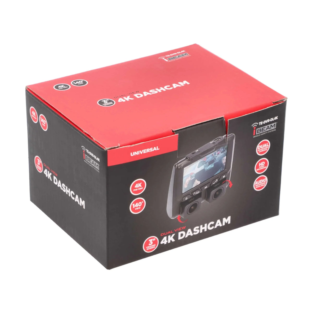 & Dash iBeam Screen w/ 3" Dual-View 4K --DL4K Viewing Camera Built-in