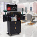 Holder Box Stylist Aiqidi Tool Barber with Train Trolley Lockable Makeup Salon Beauty Hairdressing Luggage Cosmetic Case Travel Organizer Hair Rolling Dryer
