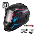 Darkening 5.888 Wide 13 Welding True for 4- Sensor in. Vevor Shade to Helmet Auto Solar Color Powered