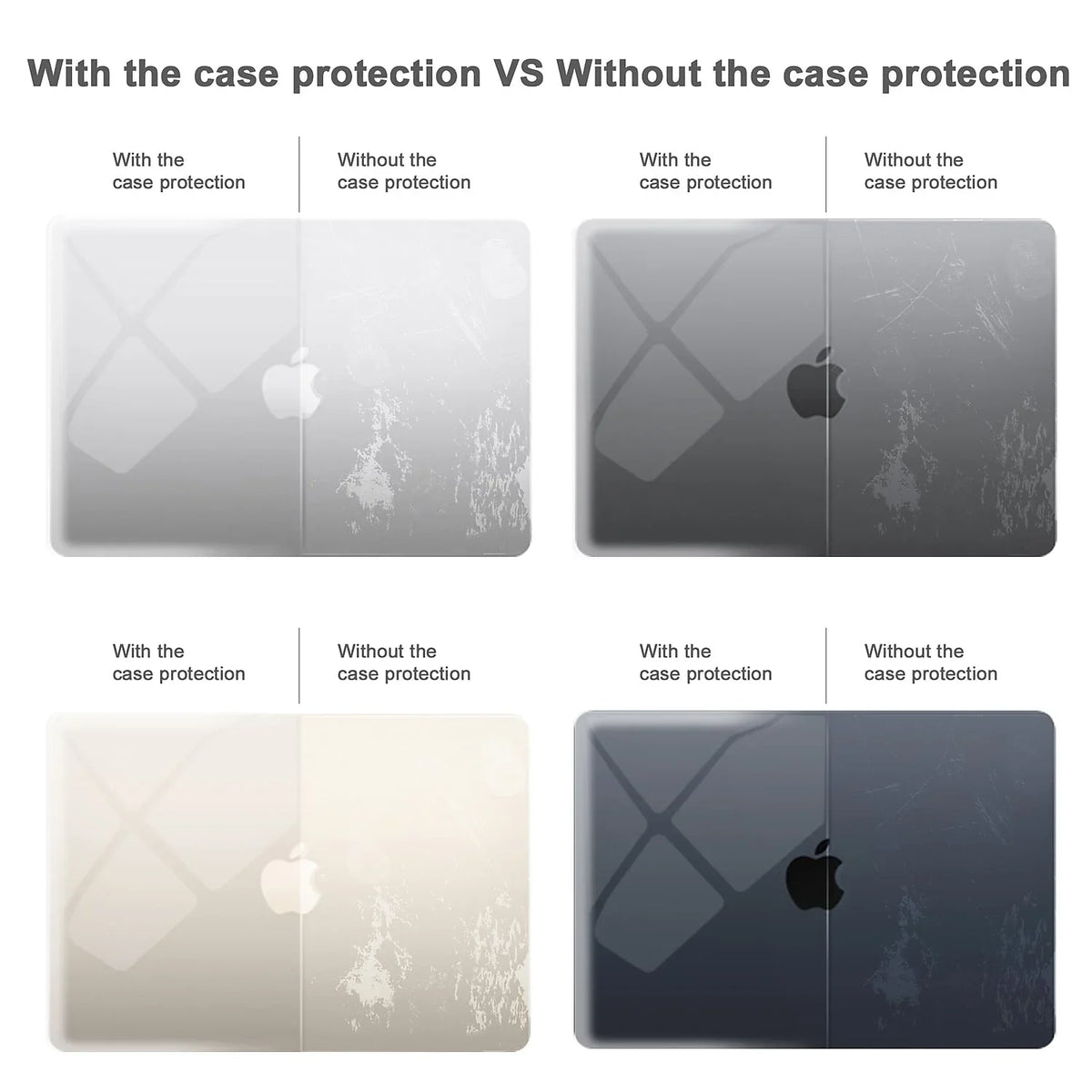 (--K-MA13M2) Shield Crystal Keyboard Laptop Clear with Techprotectus Sleeve Hard-Shell