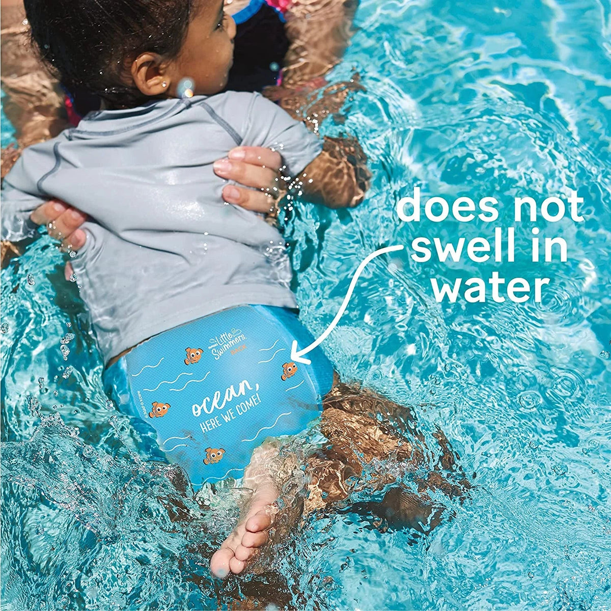 18 (24-34 Ct Disposable Swimming lbs), 4 Little Size Diapers, Huggies Swimmers