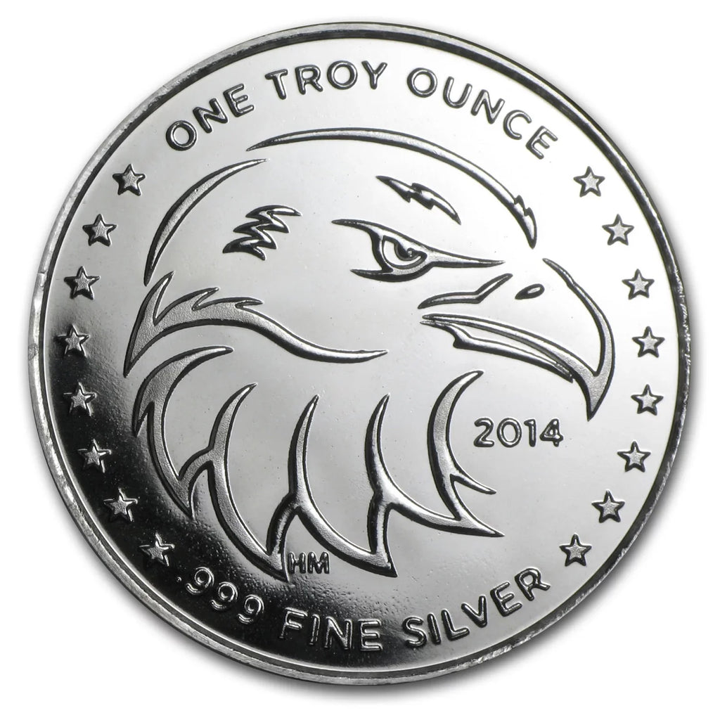 Round oz Eagle (2014 Eye) Silver 1 -