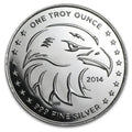 Round oz Eagle (2014 Eye) Silver 1 -