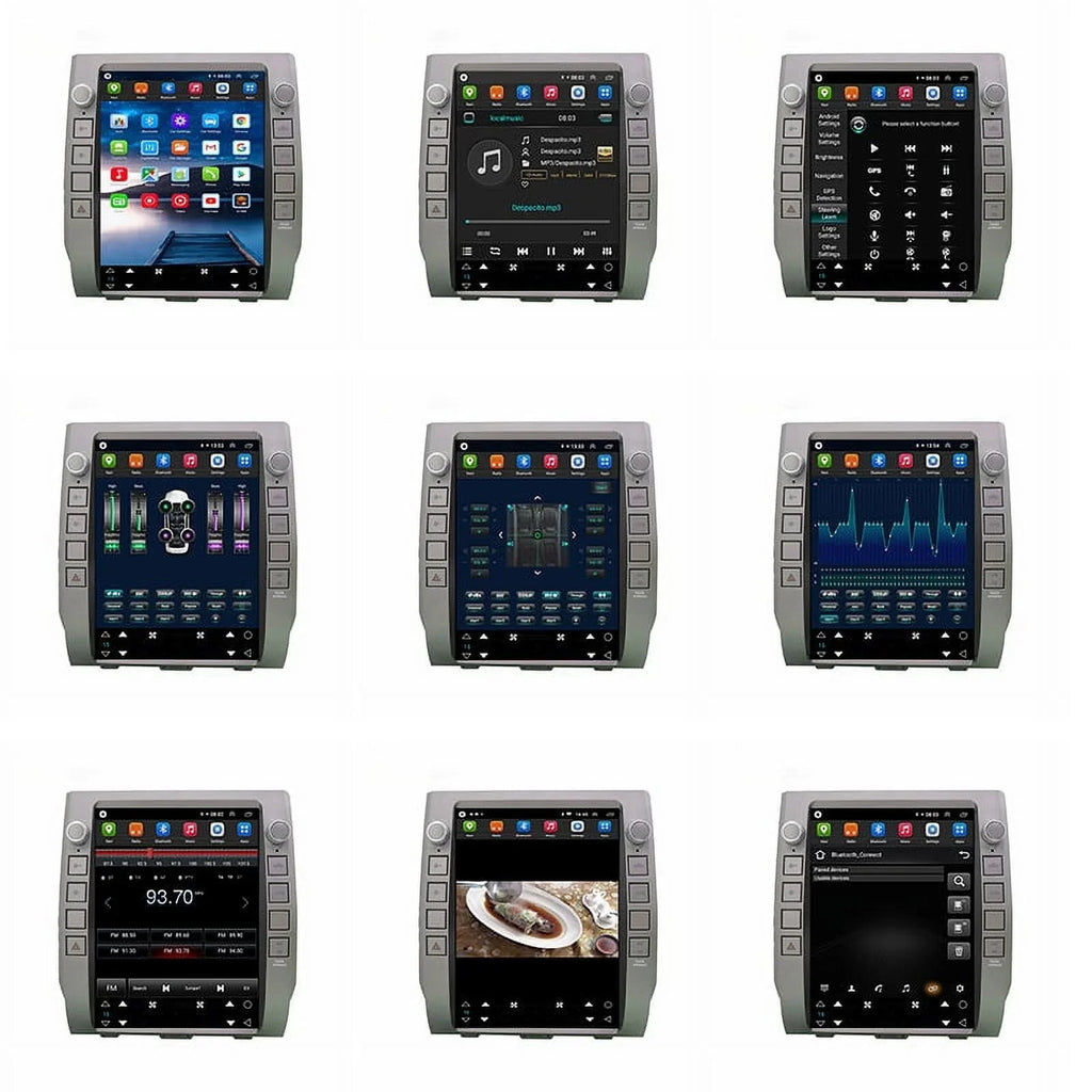 Multimedia Android Car Carplay Tundra Head Unit Auto 2014-2020 Radio , Player For 12.1 Stereo Car 4GB+64GB Toyota Inch , Built-in Android