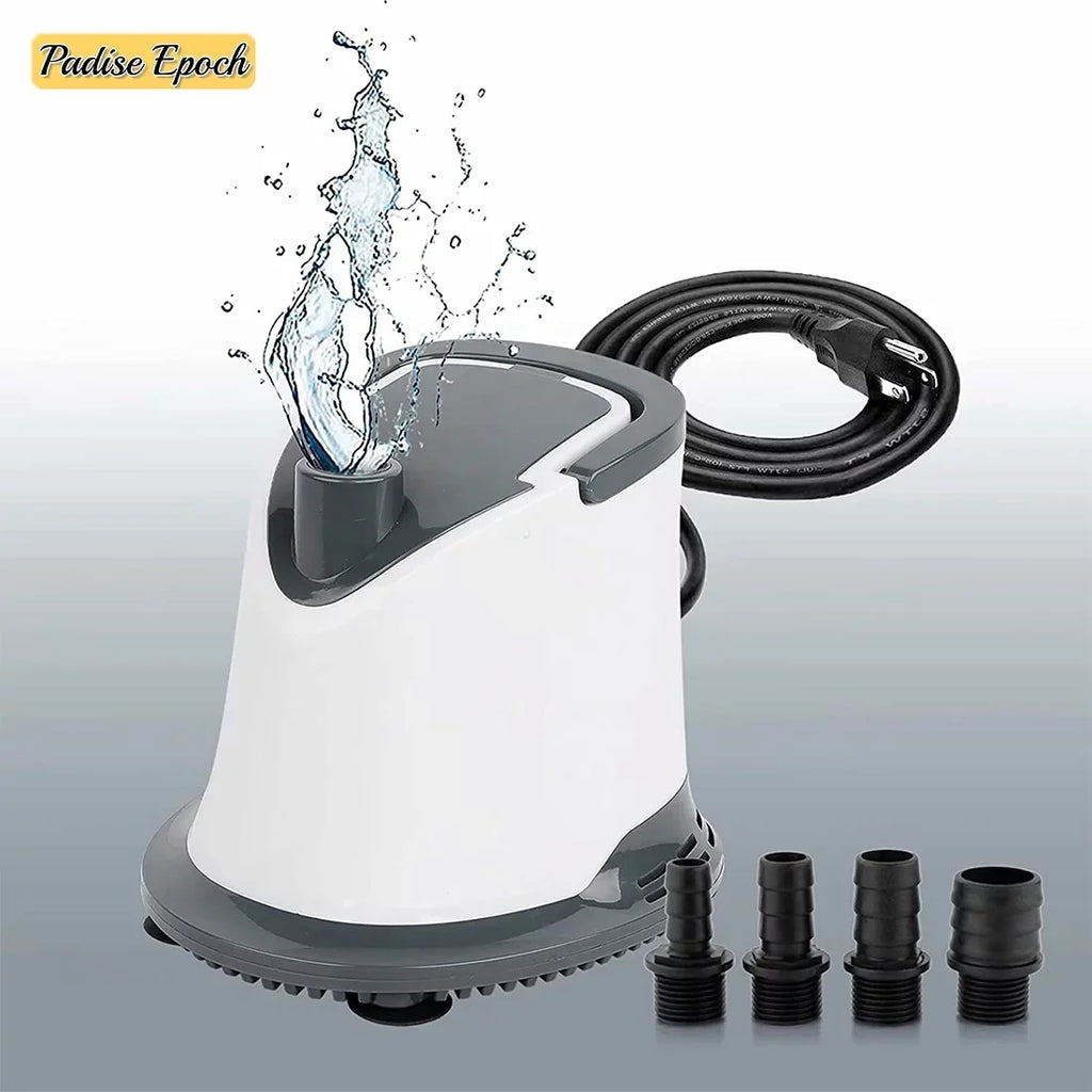 110W Garden Quiet Aquarium Suction 1320GPH Submersible | | Tank Power for Fountain Pool 6ft Shield Fish | with Pond Cord 5000L/H Bottom Adjustable | Moisturefall | Pump: Hydroponics Moisture