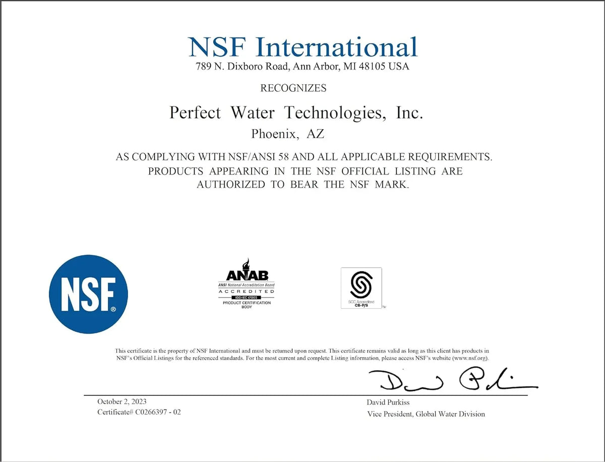 HydroPerfection Set ISet--MY12 Filter Home Change Master Replacement