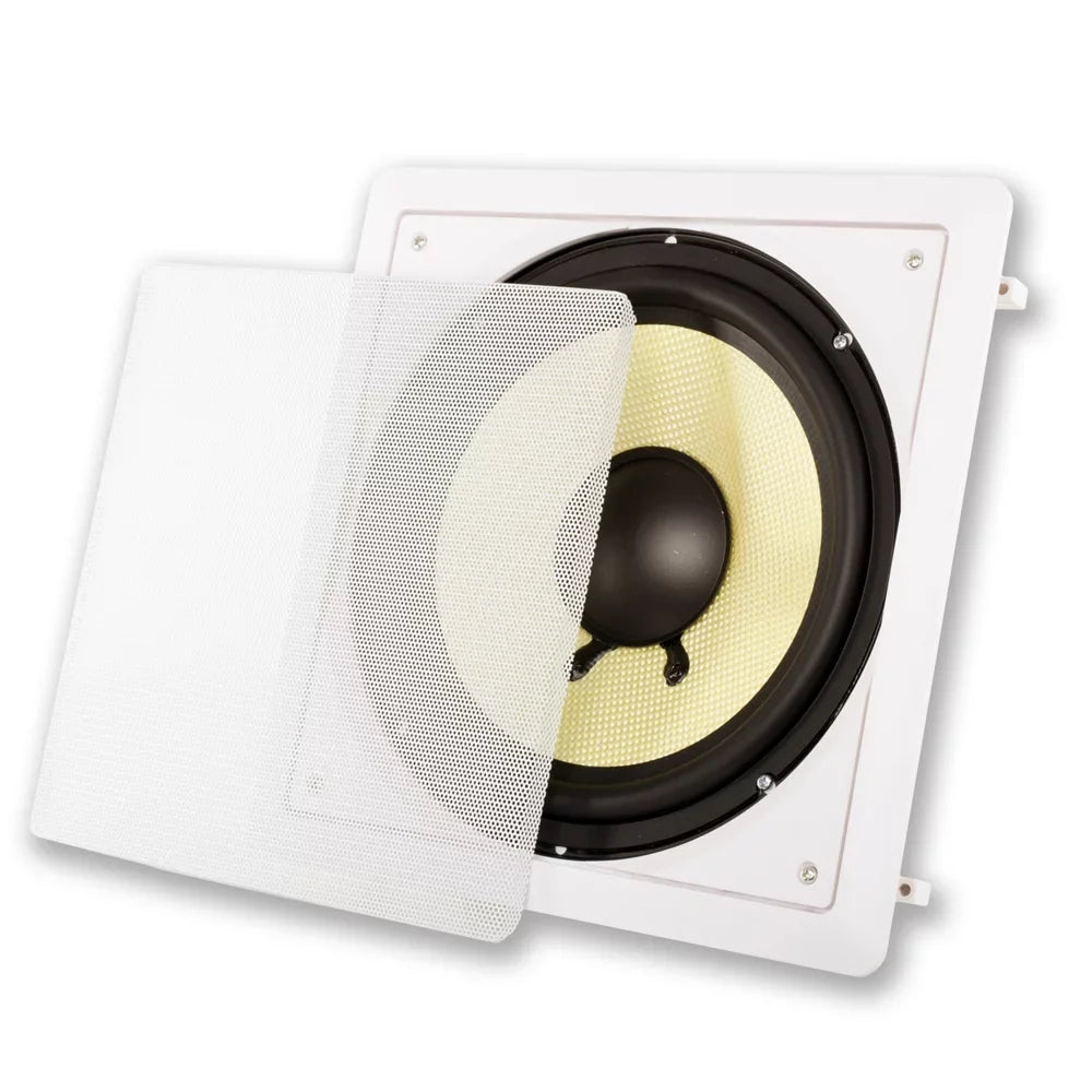 Acoustic Speaker with and Audio Mount 2 -S10 Flush Subwoofers Pack 10" Amps