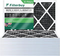 Odor Pleated Eliminator with 16x18x1 (12-Pack) Air Furnace 8 Activated Carbon Filters Filterbuy
