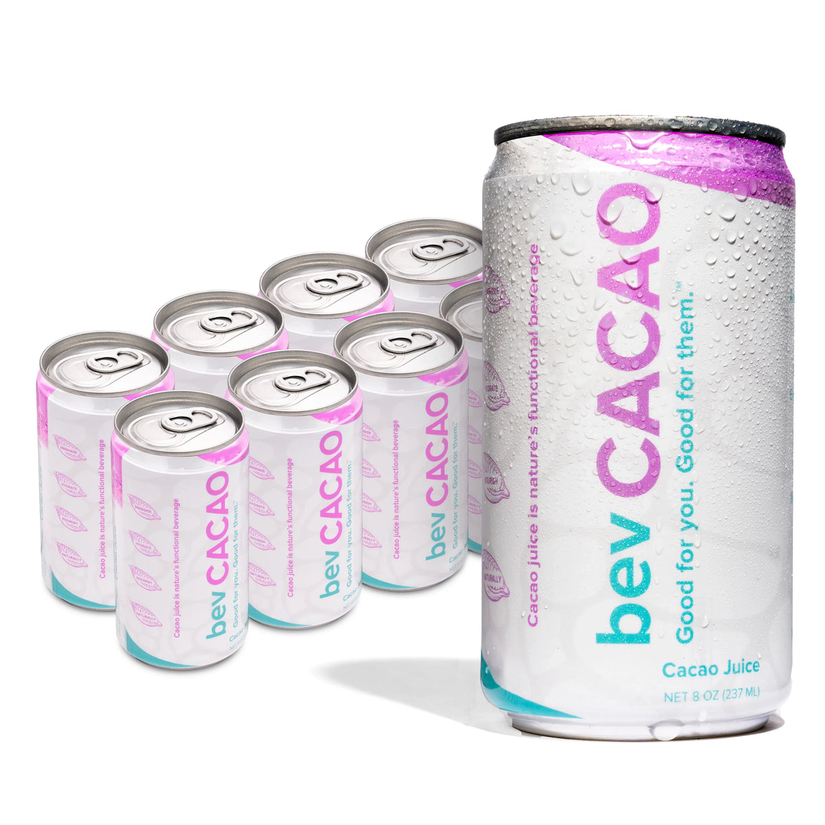 Hydration. 8.4oz Boost 8 | Drink| the Healthy Cacao | Cans | Highest Energy Pack Juice Cocoa Antioxidant Superfruit bevCacao Fruit Electrolytes Improves Natural Pod. of