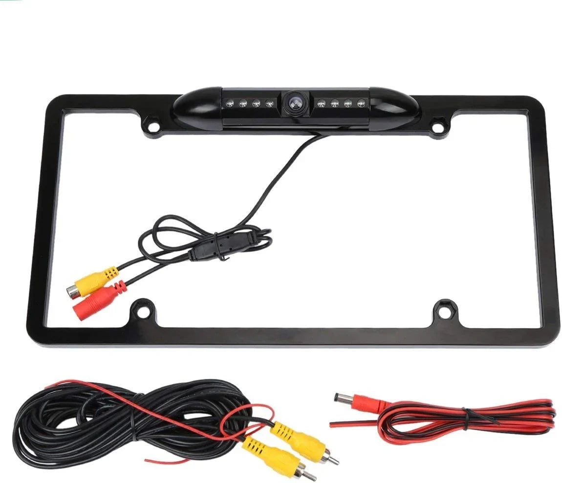 Backup Rearview Frame Plate KWV820BT for Black -V820BT Camera License
