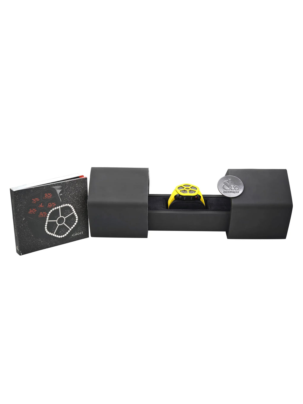 Bezel Co. Steel Quartz Carbon Watch GH100.11...ANH4D Ghost Yellow & Jacob
