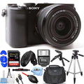 (Black) + with 28-60mm Bundle Alpha Lens Sony Camera + Flash 64GB Mirrorless a7C